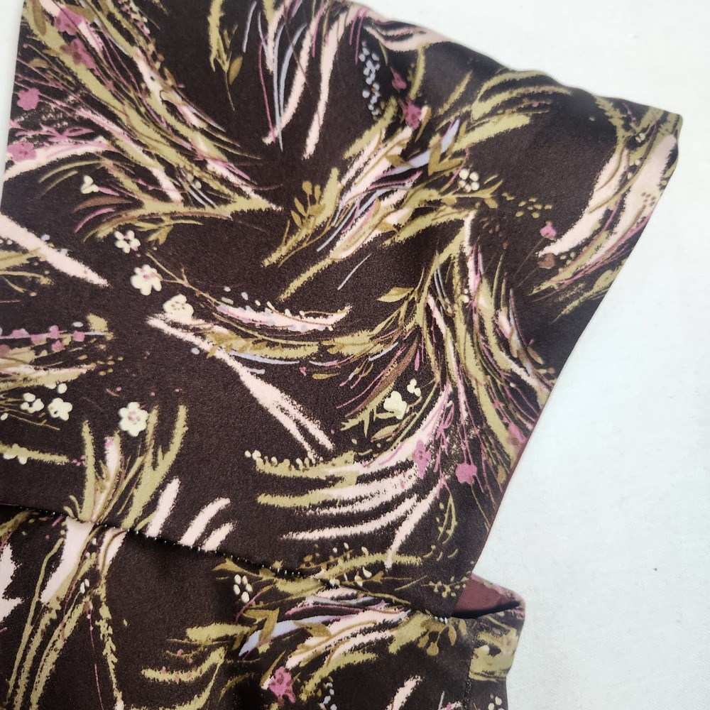 Handmade Craftsmanship Vintage Style Floral Wheat Print Fit Flare dress - Picture 6 of 14